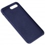Чехол Leather для iPhone 7 Plus / 8 Plus эко-кожа темно синий