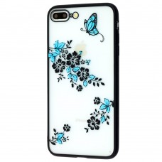 Чехол Luoya Flowers для iPhone 7 Plus / 8 Plus узор бабочки цветочки