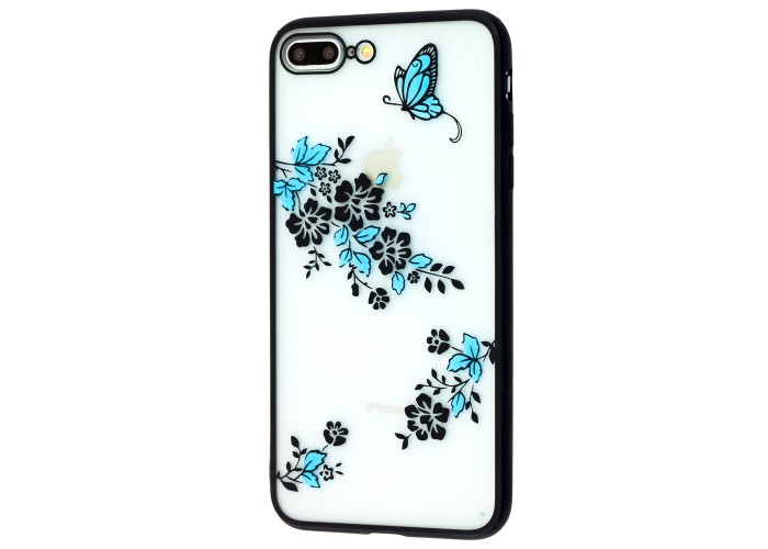 Чехол Luoya Flowers для iPhone 7 Plus / 8 Plus узор бабочки цветочки