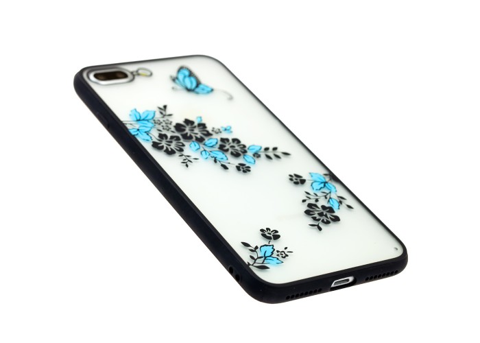 Чехол Luoya Flowers для iPhone 7 Plus / 8 Plus узор бабочки цветочки