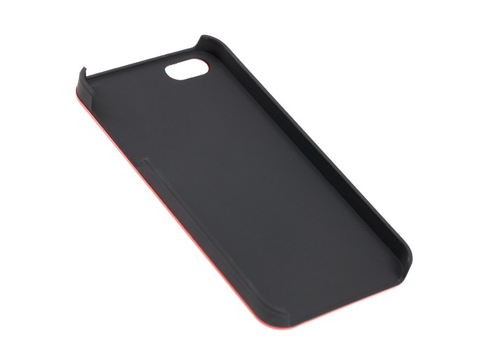 Чехол Motomo для iPhone 5 протиударный с металлом красный