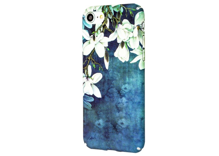 Чехол New Design для iPhone 7 / 8 белые цветы