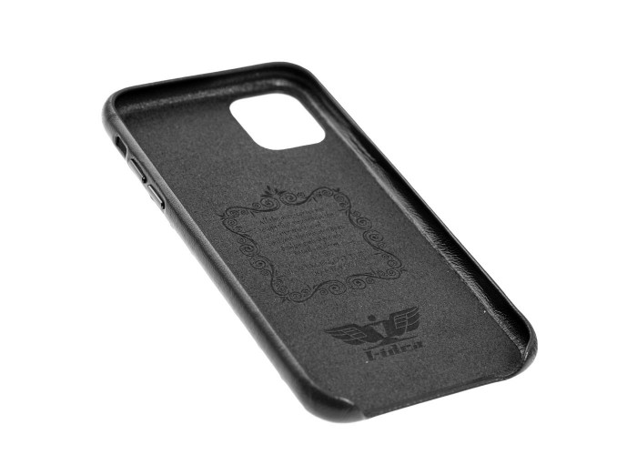 Чехол для iPhone 11 Natural leather Weaving черный