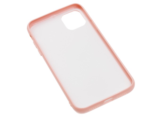 Чехол для iPhone 11 New glass розовый