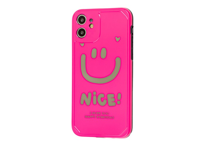 Чехол для iPhone 11 Nice smile popsocket розовый