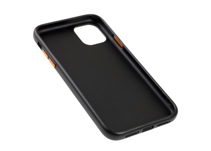 Чехол для iPhone 11 Safety camera черный / оранжевый