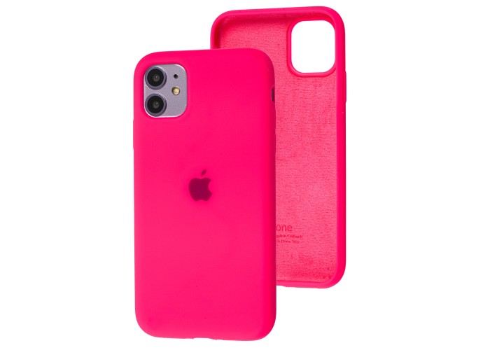 Чехол для iPhone 11 Silicone Full pink hot