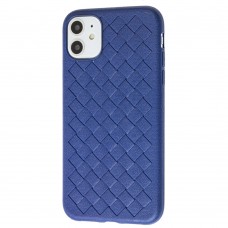 Чехол для iPhone 11 Weaving case синий