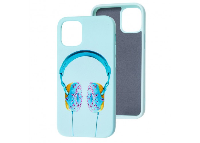 Чехол для iPhone 12 Pro Max Art case голубой