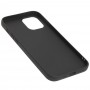 Чехол для iPhone 12 Pro Max Leather cover черный