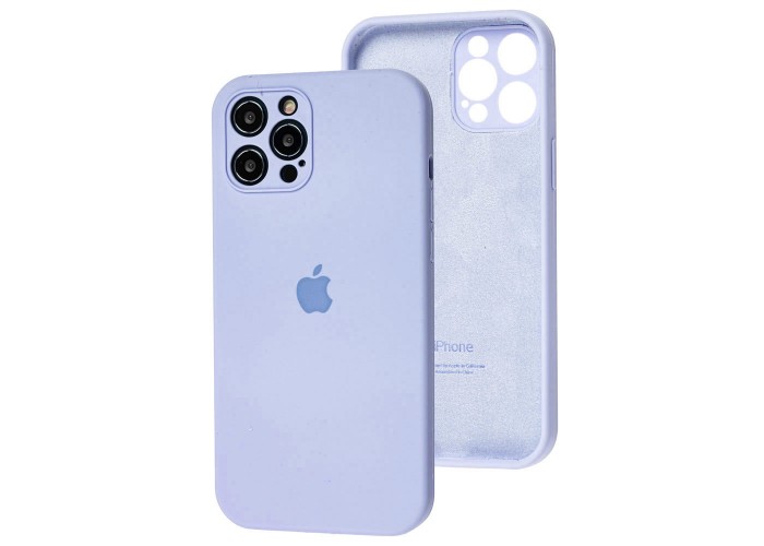 Чехол для iPhone 12 Pro Max Silicone Slim Full camera lilac