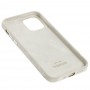 Чехол для iPhone 12 / 12 Pro Alcantara 360 белый