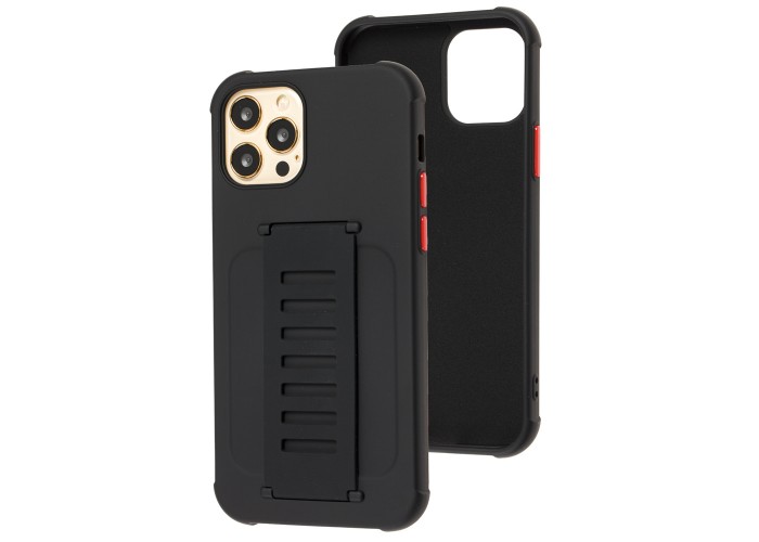 Чехол для iPhone 12 / 12 Pro Bracket flap черный
