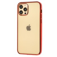 Чехол для iPhone 12 / 12 Pro Glossy edging красный
