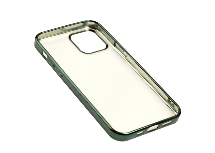 Чехол для iPhone 12 / 12 Pro Glossy edging темно-зеленый
