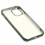 Чехол для iPhone 12 / 12 Pro Glossy edging темно-зеленый