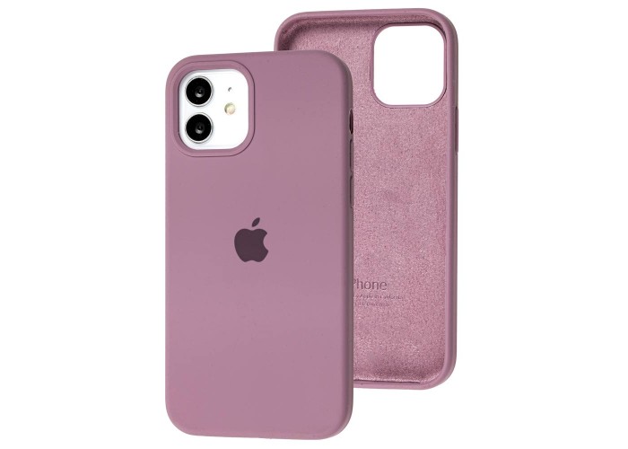 Чехол для iPhone 12 / 12 Pro Silicone Full лиловый / lilac pride