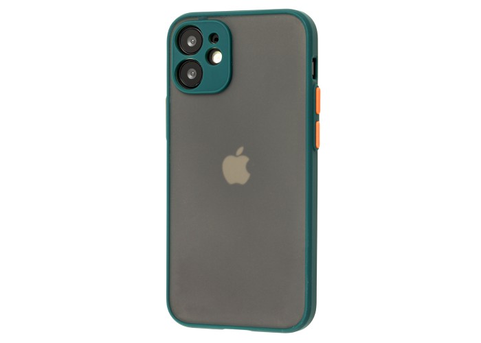 Чехол для iPhone 12 mini LikGus Totu camera protect оливковый