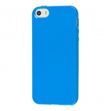 Чехол для iPhone 5 глянцевый синий