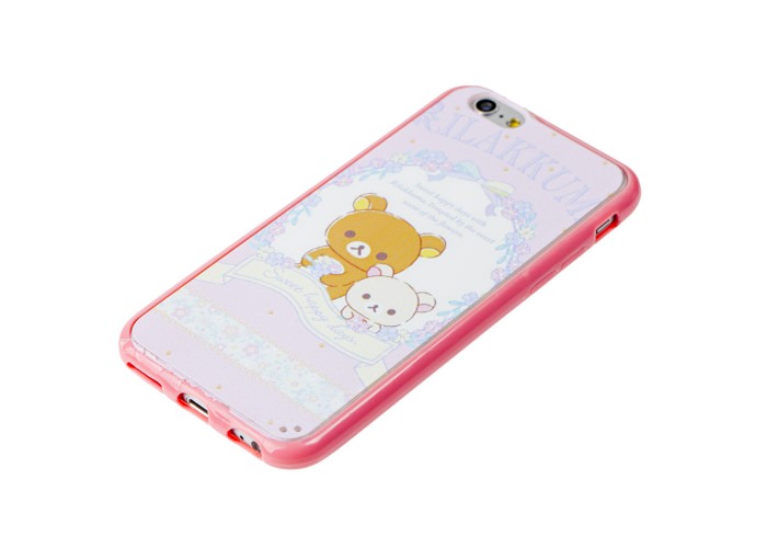 Чехол для iPhone 6 мишки розовый