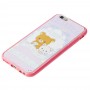 Чехол для iPhone 6 мишки розовый