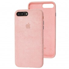Чехол для iPhone 7 Plus / 8 Plus Alcantara 360 розовый песок