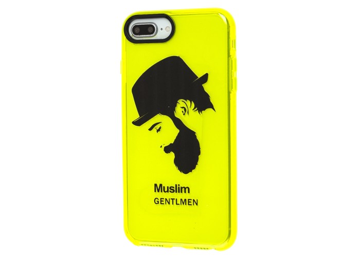 Чехол для iPhone 7 Plus / 8 Plus Neon print gentlmen