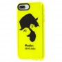 Чехол для iPhone 7 Plus / 8 Plus Neon print gentlmen