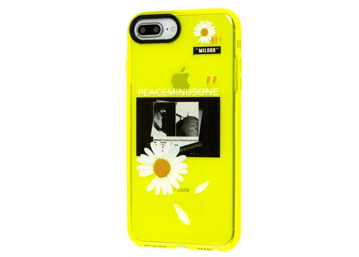 Чехол для iPhone 7 Plus / 8 Plus Neon print ромашка
