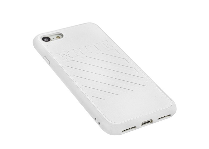 Чехол для iPhone 7 / 8 off-white leather белый