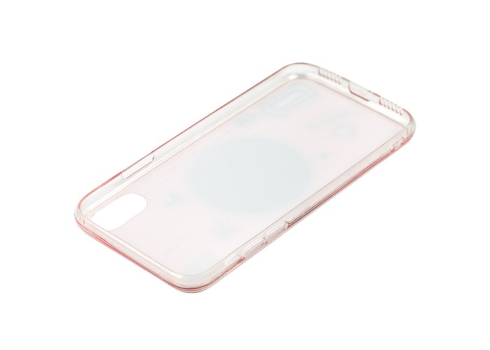 Чехол для iPhone X Photo Popsocket красный