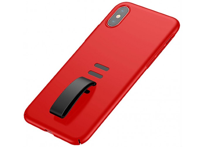 Чехол для iPhone X / Xs Baseus  Little Tail Case красный + черный