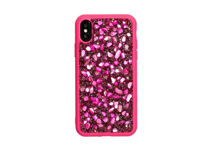 Чехол для iPhone X / Xs Bling World Stone розовый
