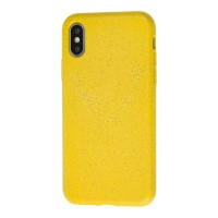 Чехол для iPhone X / Xs Eco-friendly nature "олень" желтый