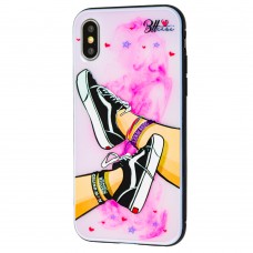 Чехол для iPhone X / Xs Girls UV shoes
