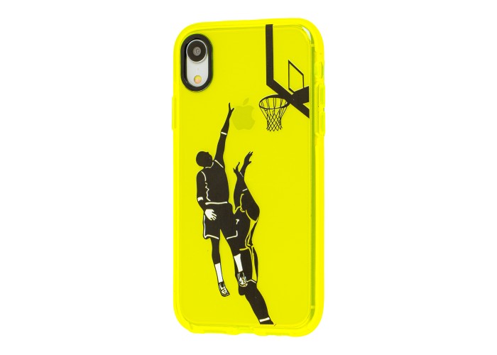 Чехол для iPhone Xr Neon print basketball
