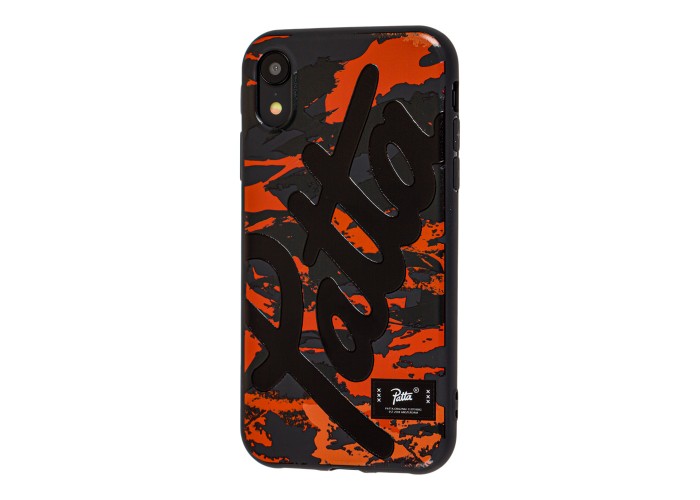Чехол для iPhone Xr Smoothy print черно-красный