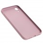 Чехол для iPhone Xr glass LV розовый
