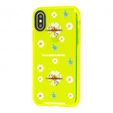 Чехол для iPhone Xs Max Neon print flowers