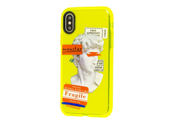 Чехол для iPhone Xs Max Neon print sculpture