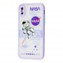 Чехол для iPhone Xs Max Picture shadow matte space nasa / light purple