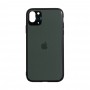 Чехол для iPhone Xs Max original glass with Frame темно-зеленый