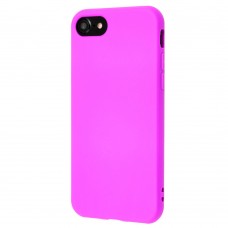 Чехол силиконовый для iPhone 7 / 8  матовый фиолетовый