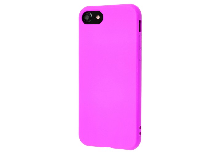 Чехол силиконовый для iPhone 7 / 8  матовый фиолетовый