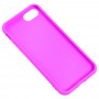 Чехол силиконовый для iPhone 7 / 8  матовый фиолетовый