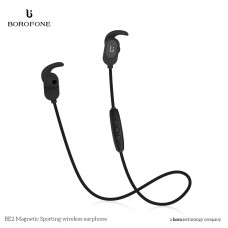 Гарнитура Bluetooth Borofone BE2 Magnetic Sport черный