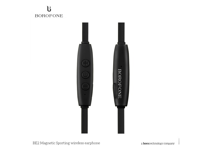 Гарнитура Bluetooth Borofone BE2 Magnetic Sport черный