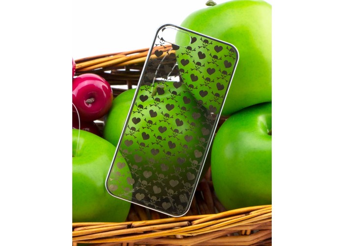 Накладка KROM iPhone 5 Silver (APH5-NKROM-SLVR)