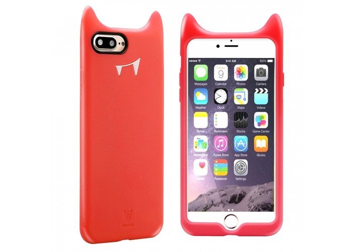 Чехол Baseus для iPhone 7 Plus / 8 Plus Devil Baby красный