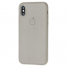 Чехол Carbon New для iPhone X / Xs серый